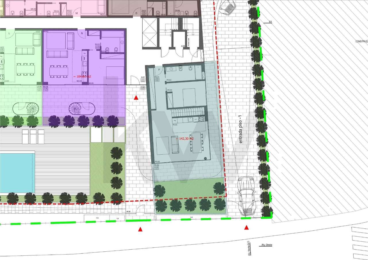 Apartamento T1 de Luxo | Terraço privado | Fração P | Condomínio TRIND - Grande imagem: 2/12
