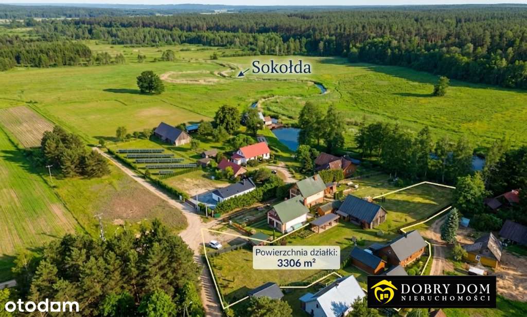 Dom nad rzeką w Puszczy Knyszyńskiej