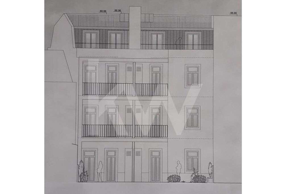 Prédio na Lapa com 4 pisos , tem projecto para aumentar o ultimo piso - Grande imagem: 2/3