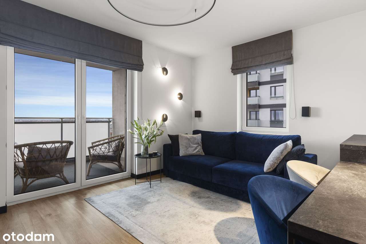 Elegancja w odcieniach granatu | 80 m² | 4 pokoje z widokiem na niebo-7