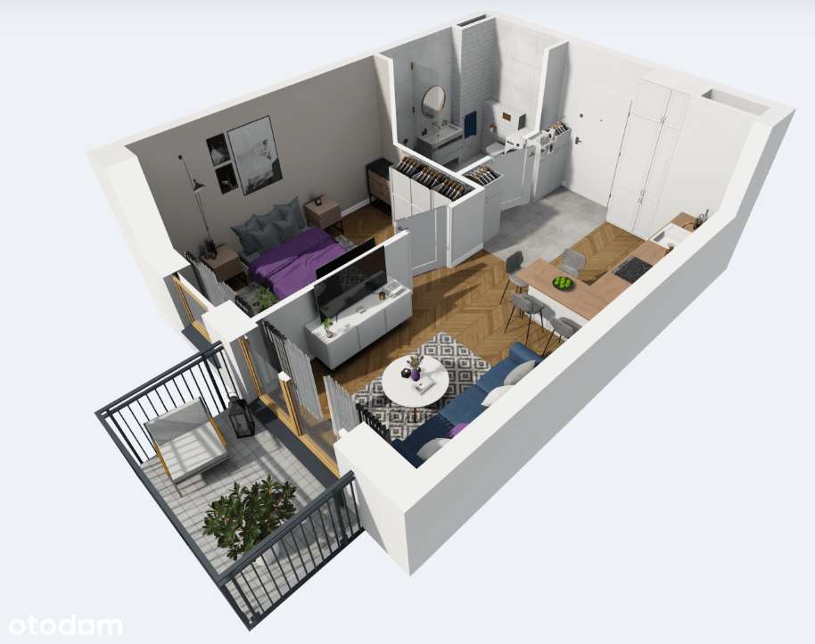 Odbiór już w listopadzie ! Ostatnie piętro !  2 pokoje, bez prowizji !-3