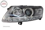 Faruri LED DRL Xenon Audi A6 C6 4F (04.2004-2008) Fara AFS Chrome- livrare gratuita - 2