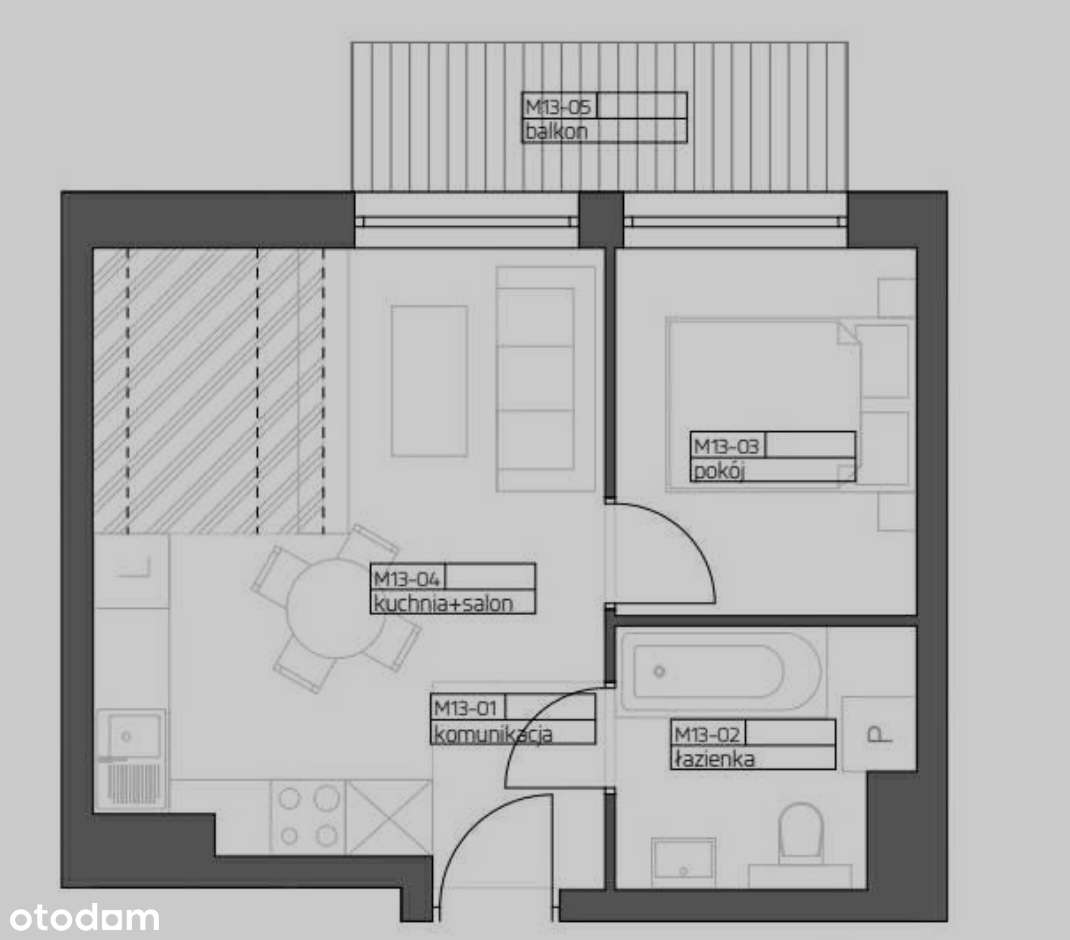 2-POKOJOWE MIESZKANIE Z BALKONEM – STAN DEWELOPERSKI 30,10 m²-10