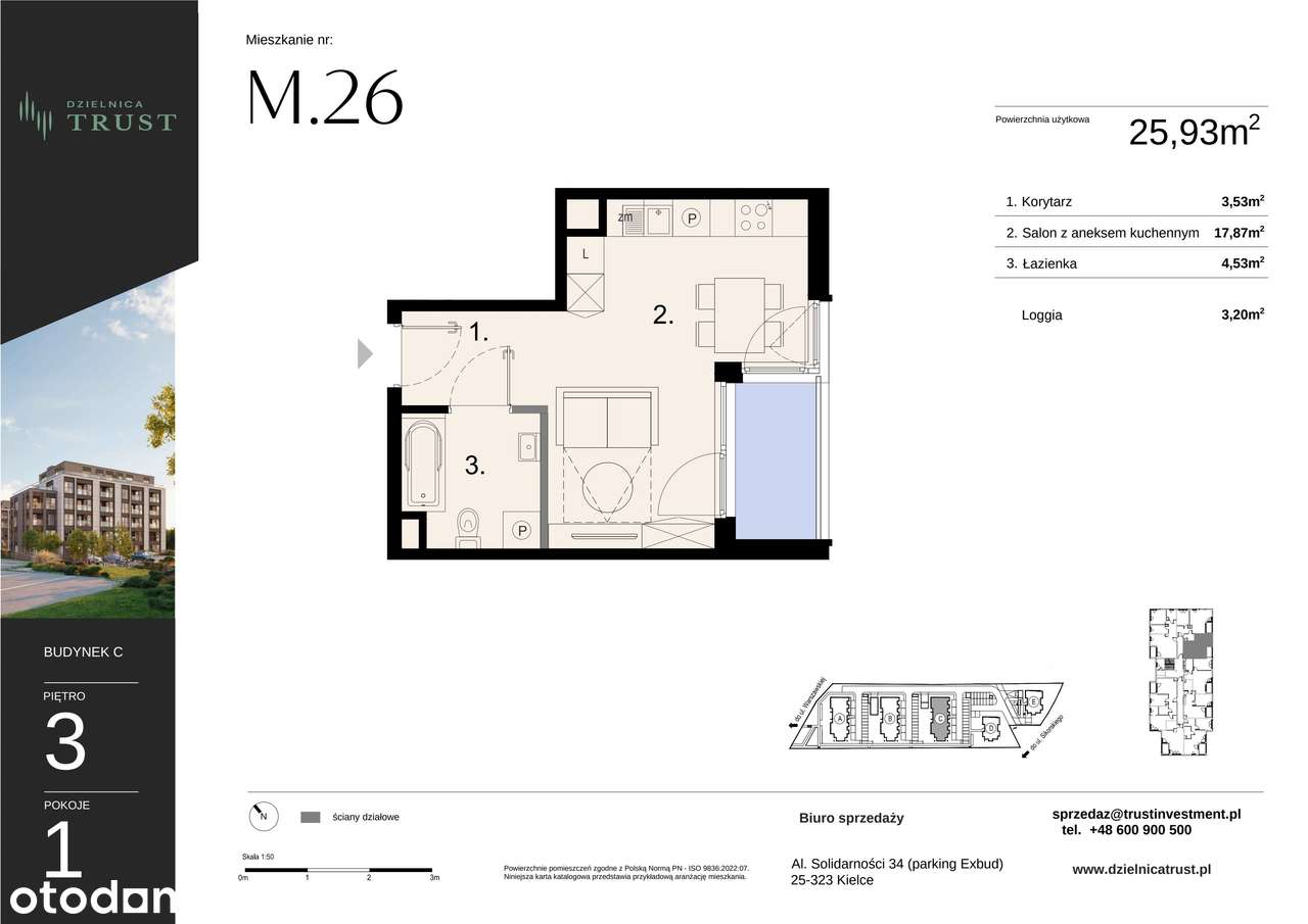 Dzielnica Trust | mieszkanie 1-pok. | C2.26 - Pełny obrazek: 2/7