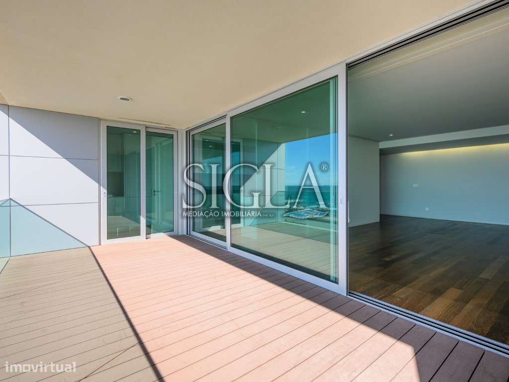 Apartamento T3, com vistas soberbas para o mar, em Canidelo - Grande imagem: 3/27