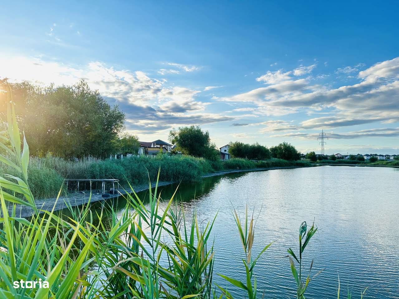 TEREN imprejmuit direct la lac – 2 loturi comuna Berceni, Ilfov.-2