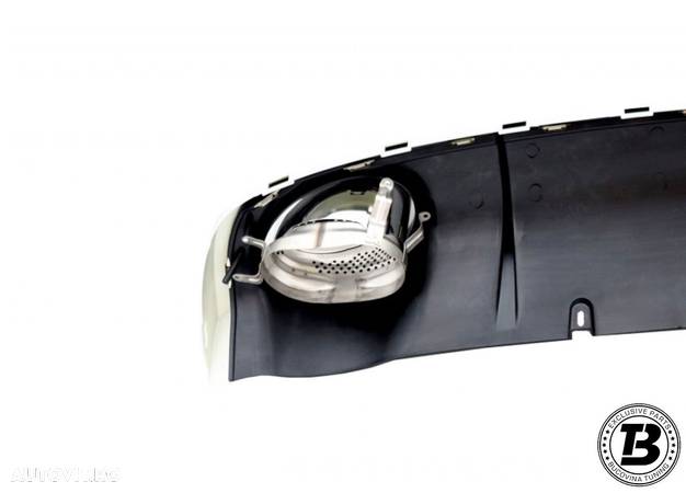 Difuzor Bara Spate cu Ornamente Evacuare compatibil cu Audi A6 4G RS6 Design - 6