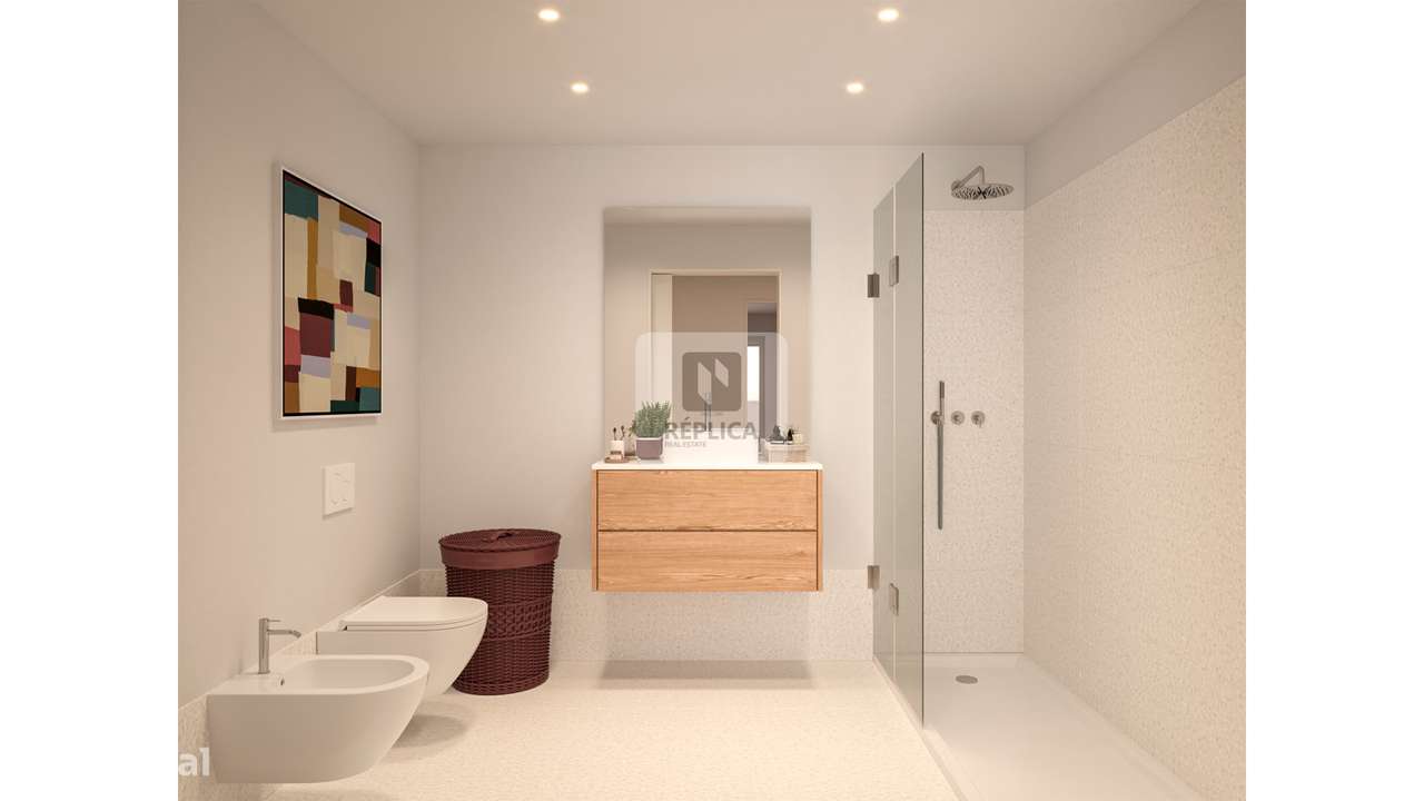 Apartamento T2 com Varanda | Condomínio Privado com Piscina e Ginásio - Grande imagem: 5/24