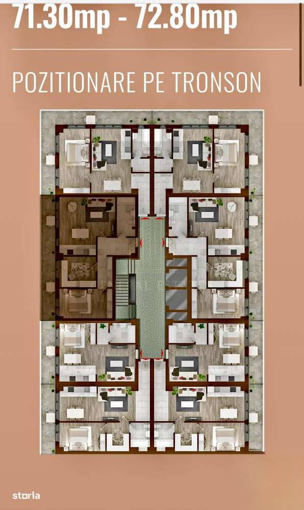 Vânzare apartament cu 2 camere în Complexul Rezidențial Copou Garden - Imagine principală: 5/16