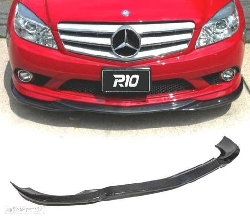 SPOILER LIP FRONTAL PARA MERCEDES W204 07-10 CARBONO - 1