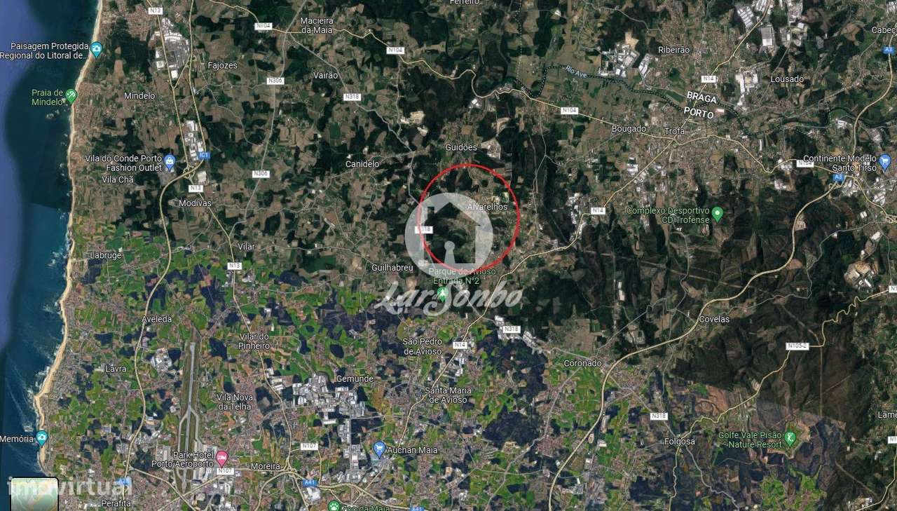 Terreno plano de construção para moradia em Alvarelhos, Trofa - Grande imagem: 4/9