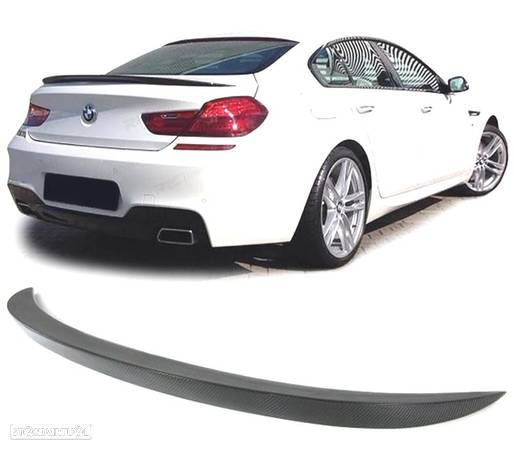 SPOILER TRASEIRO PARA BMW SERIE 6 F12 F13 F06 CARBONO - 1