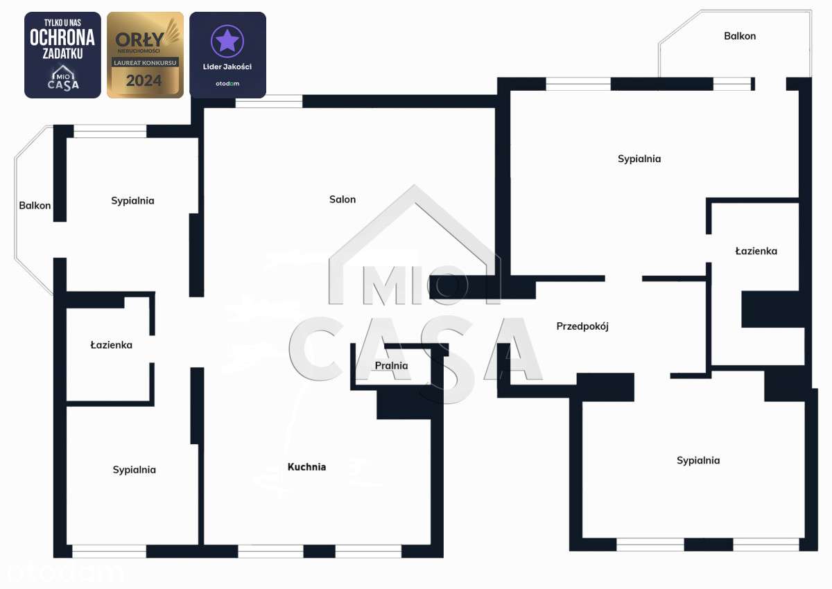 Wschody i Zachody Słońca+2 Balkony+Garaż+Piwnica - Pełny obrazek: 4/13
