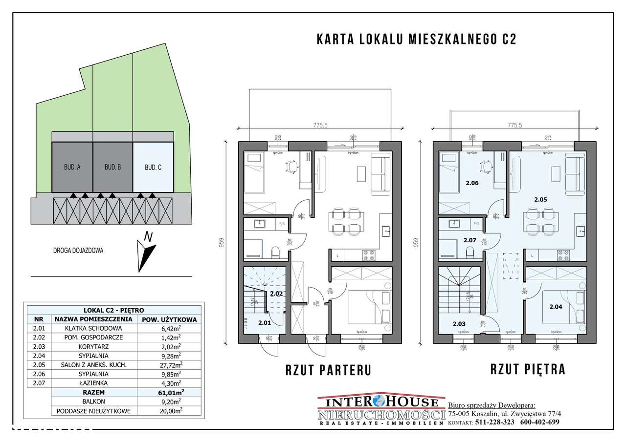 Prowizja 0%. Nowe deweloperskie 3-pok z balkonem, I piętro-1