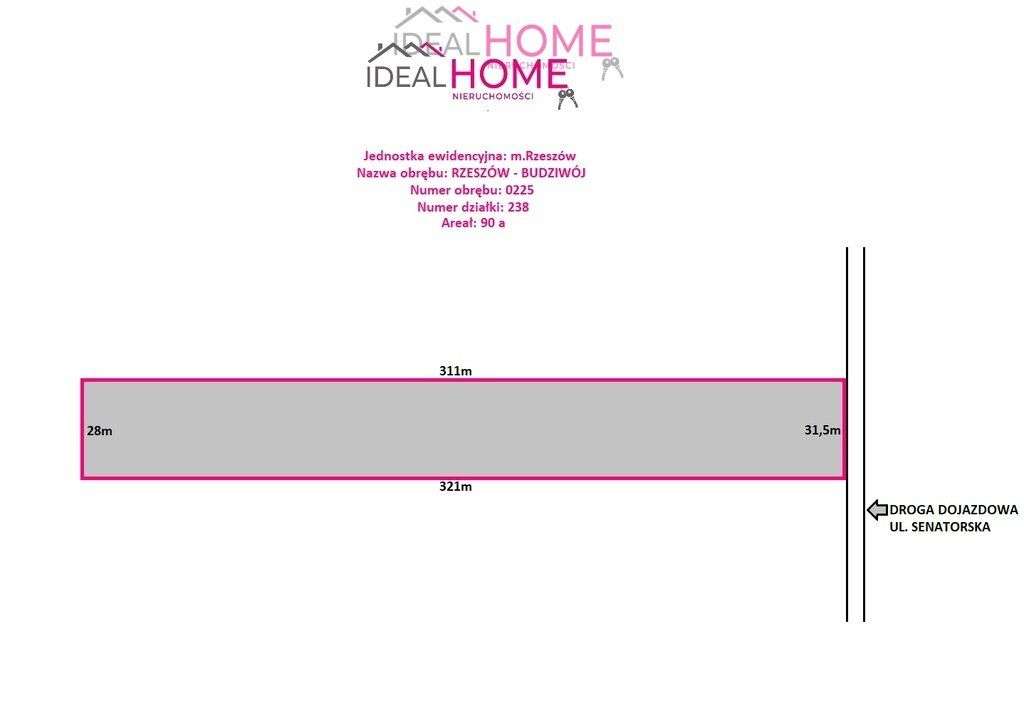 Działka na sprzedaż - Budziwój 90a-4