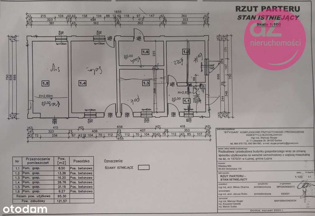 Budynek gospodarczy z projektem; warsztat+lokal - Pełny obrazek: 5/6