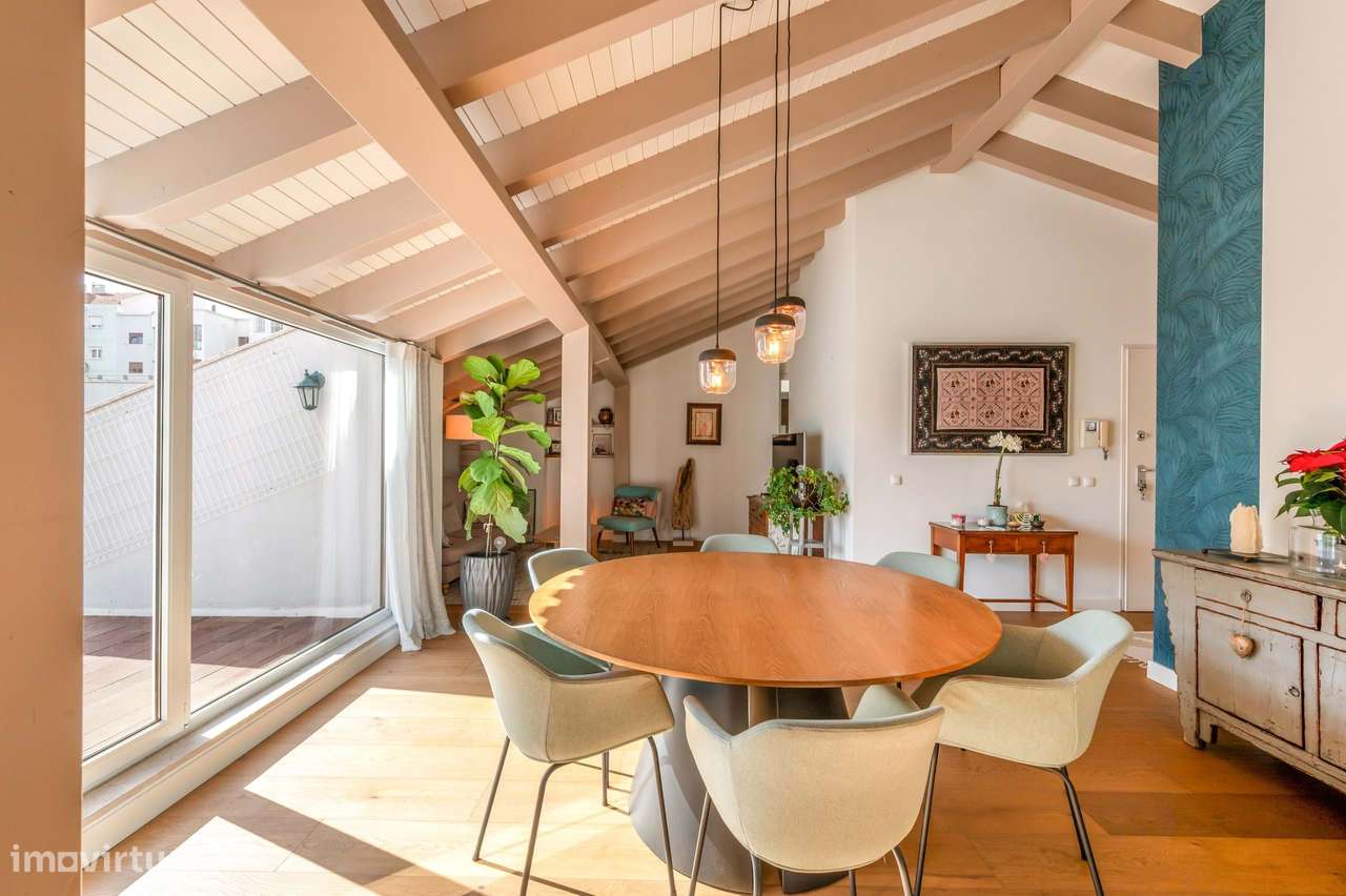 Apartamento T2 com 4 terraços e garagem nas Avenidas Novas, Lisboa-9