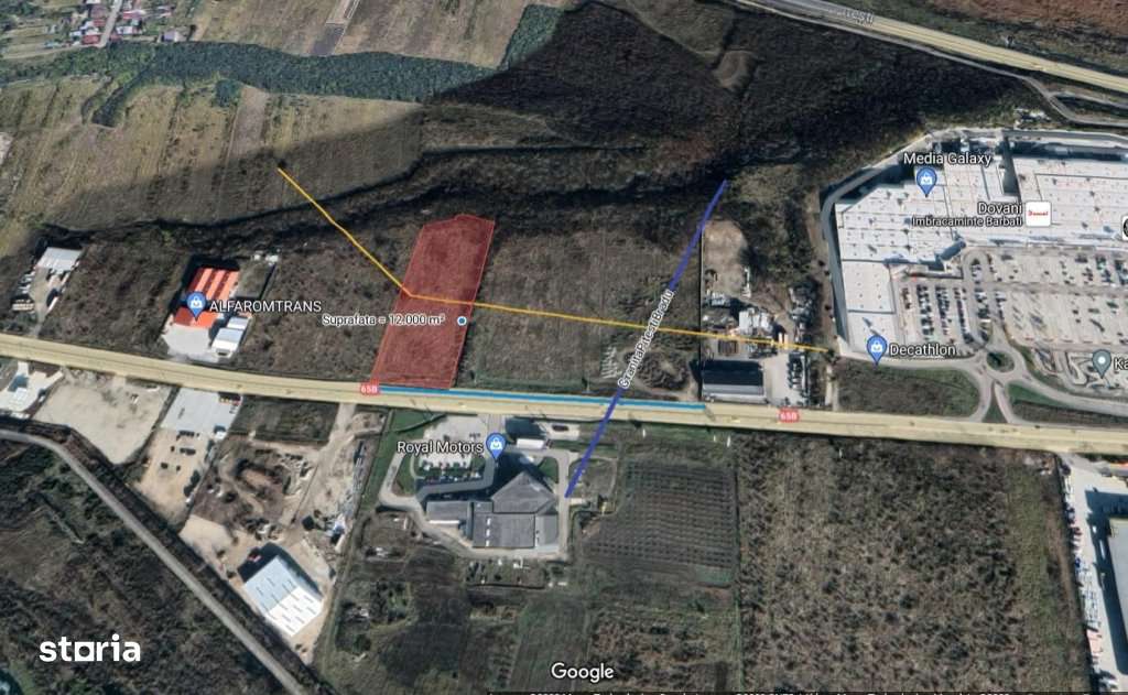 Teren in zona comerciala | Vama Pitesti |  S: 12.000 mp | Deschidere 6 - Imagine principală: 3/7