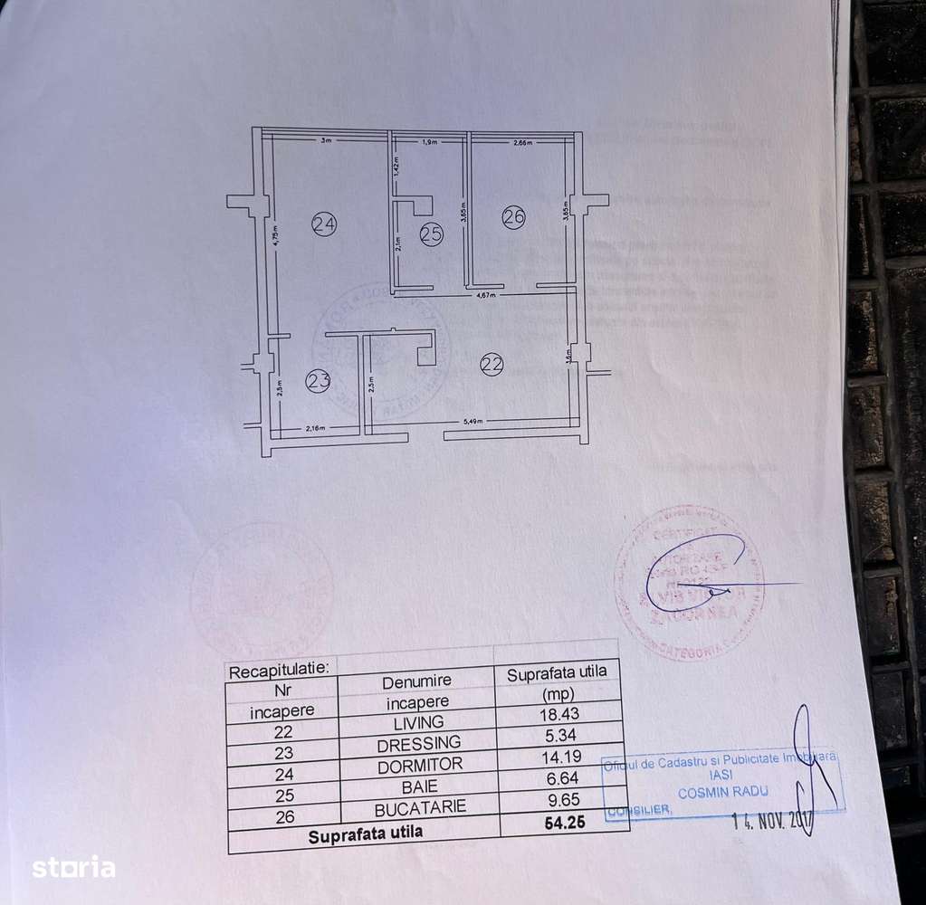 Apartament 2 camere 55 mp et 1-8