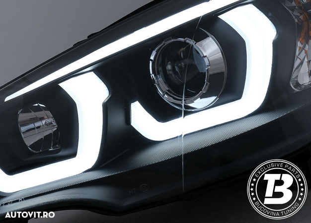 Faruri LED Angel Eyes DRL compatibile cu BMW X5 E70 - 3