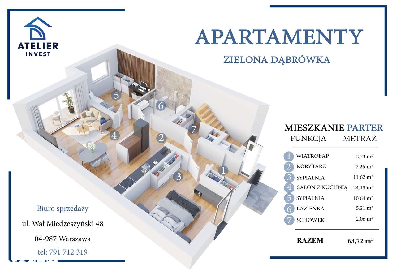 BEZCZYNSZOWE MIESZKANIE Z OGRÓDKIEM - Pełny obrazek: 2/3