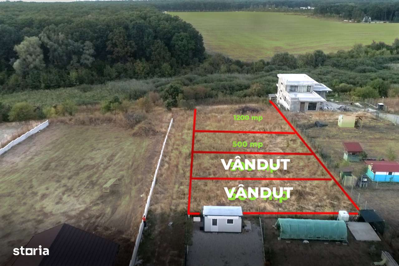 Balotești – teren intravilan cu priveliște superbă, 500–1200 mp-0