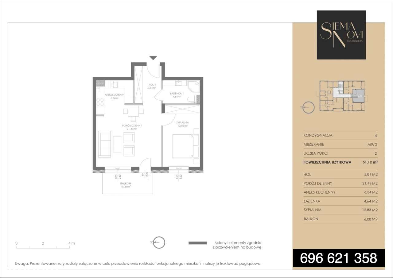 Nowe / 2 pokoje / Balkon / przestronne / gotowe-16