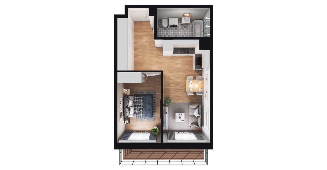 Ultradom | mieszkanie 2-pok. | M019 - Pełny obrazek: 4/10