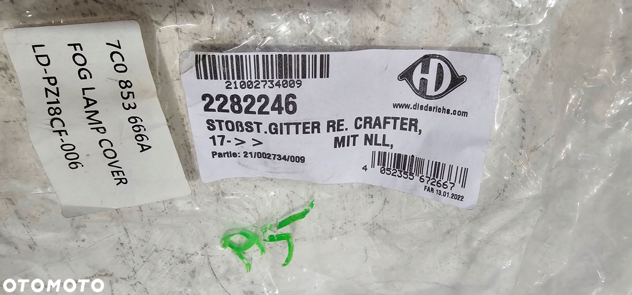 NOWA ATRAPA KRATKA PRAWA PRZÓD MAN TGE 2016- / VW CRAFTER 2016- 7C0853666A - 4