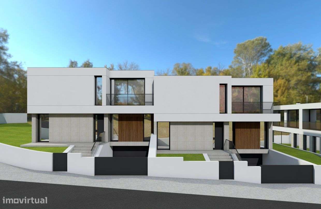 Lote c/ Projeto para 2 Moradias Geminadas - Grande imagem: 1/10