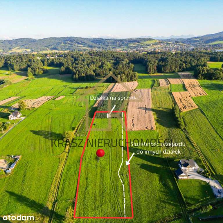 Działka widokowa 78 ar (27 ar budowlanych) -Skawa - Pełny obrazek: 4/10