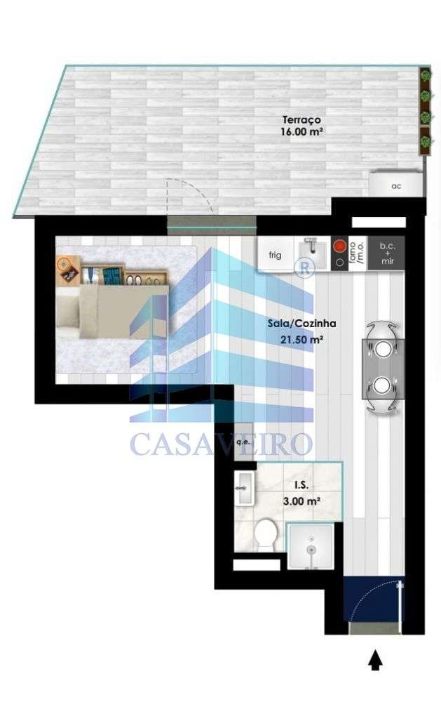 Apartamento T0 Pronto Habitar em Aveiro-8