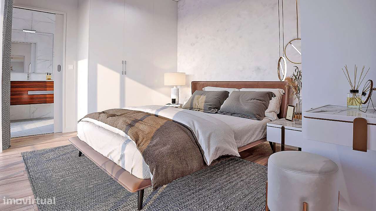 Apartamento T2 com varanda em Canidelo.-9