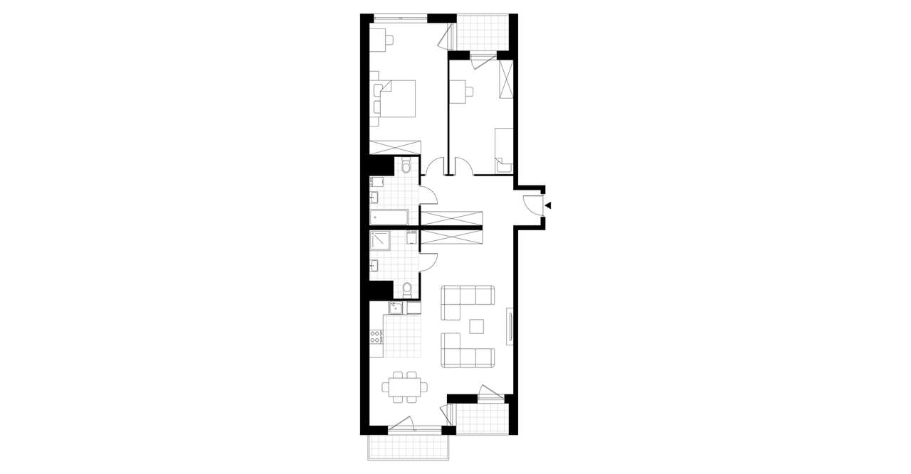 Bulvar Apartments | mieszkanie 3-pok. | B.10.03 - Pełny obrazek: 4/9