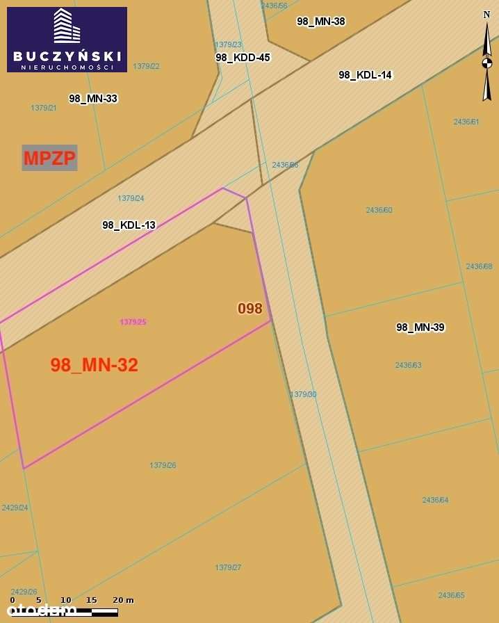 Działka budowlana 1423 m² – Stare Bielsko-7