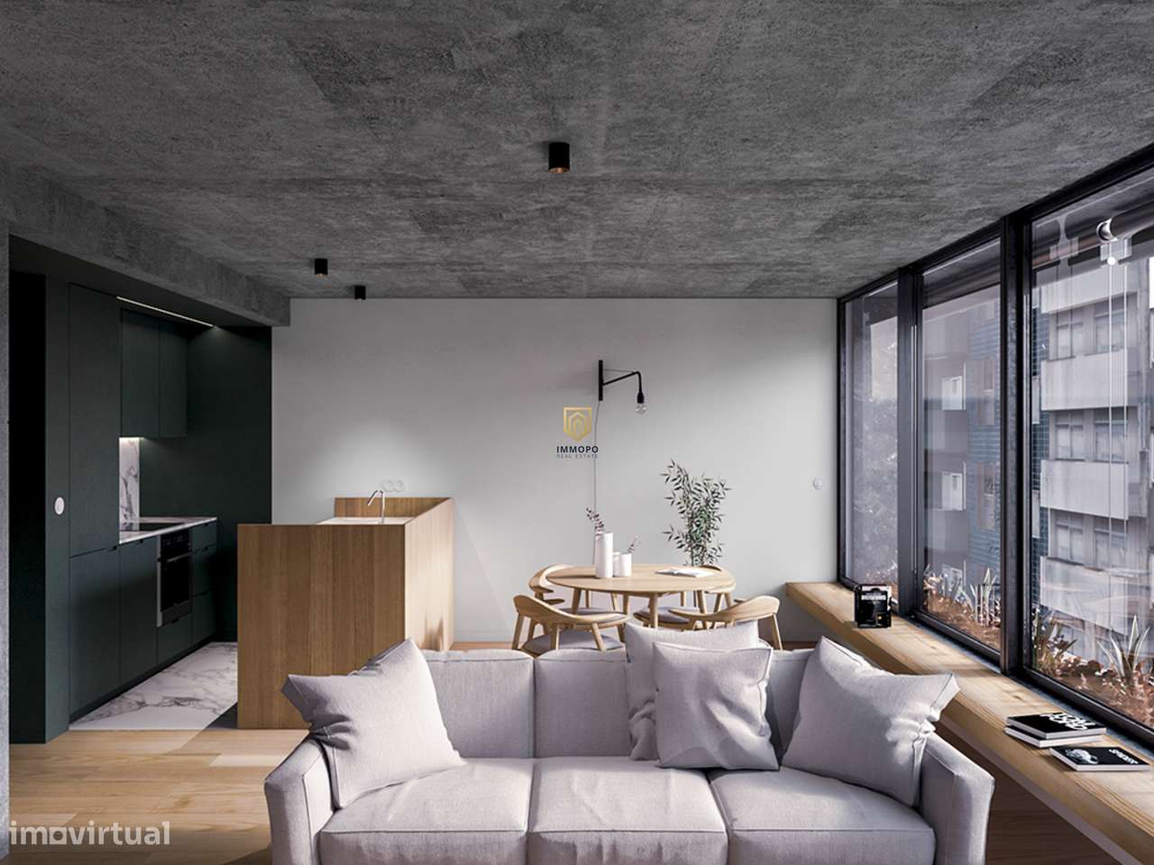 Apartamento T1 Duplex novo para venda, junto à Rotunda da Boavista e à - Grande imagem: 4/13