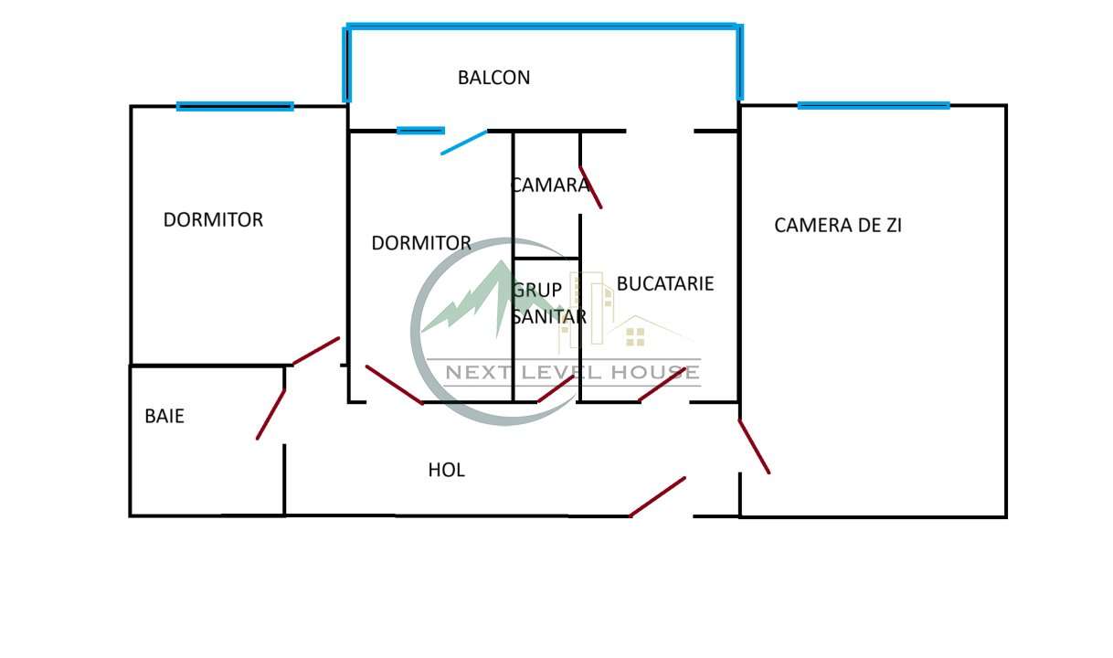 Apartament 3 camere, decomandat - Imagine principală: 4/17