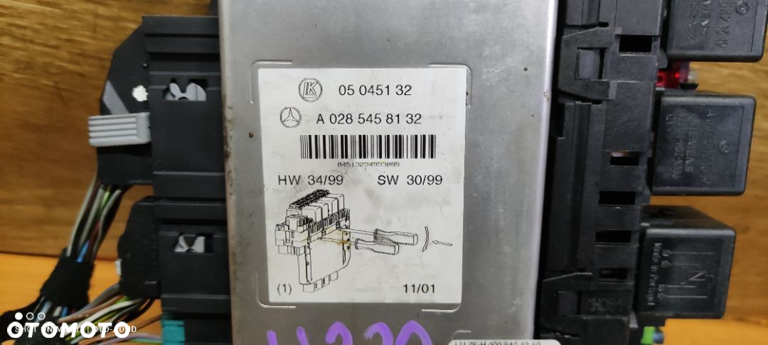 Moduł sterownik SAM BSI Mercedes w220 A0285458132 - 2