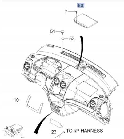 96475831 Pokrywa deski rozdzielczej Chevrolet Aveo - 4