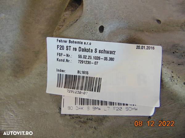 Interior BMW F20 F21 2012-2019 scaune fata banchete spate piele neagra dezmembrez - 11