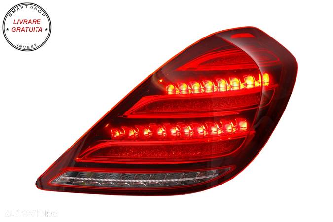 Stopuri Full LED MERCEDES S-Class W222 (2013-2017) Semnalizare Dinamica Facelift D- livrare gratuita - 11