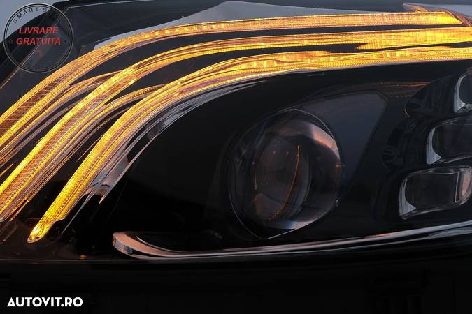 Faruri Full LED Mercedes C-Class W205 S205 (2014-2020) LHD W222 Design- livrare gratuita - 14