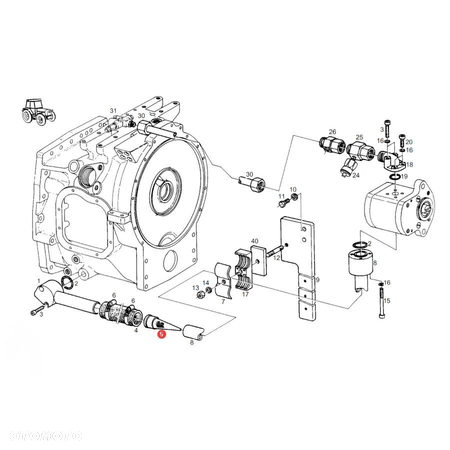 Filtr wstępny Fendt H278950130020 Oryginał - 4