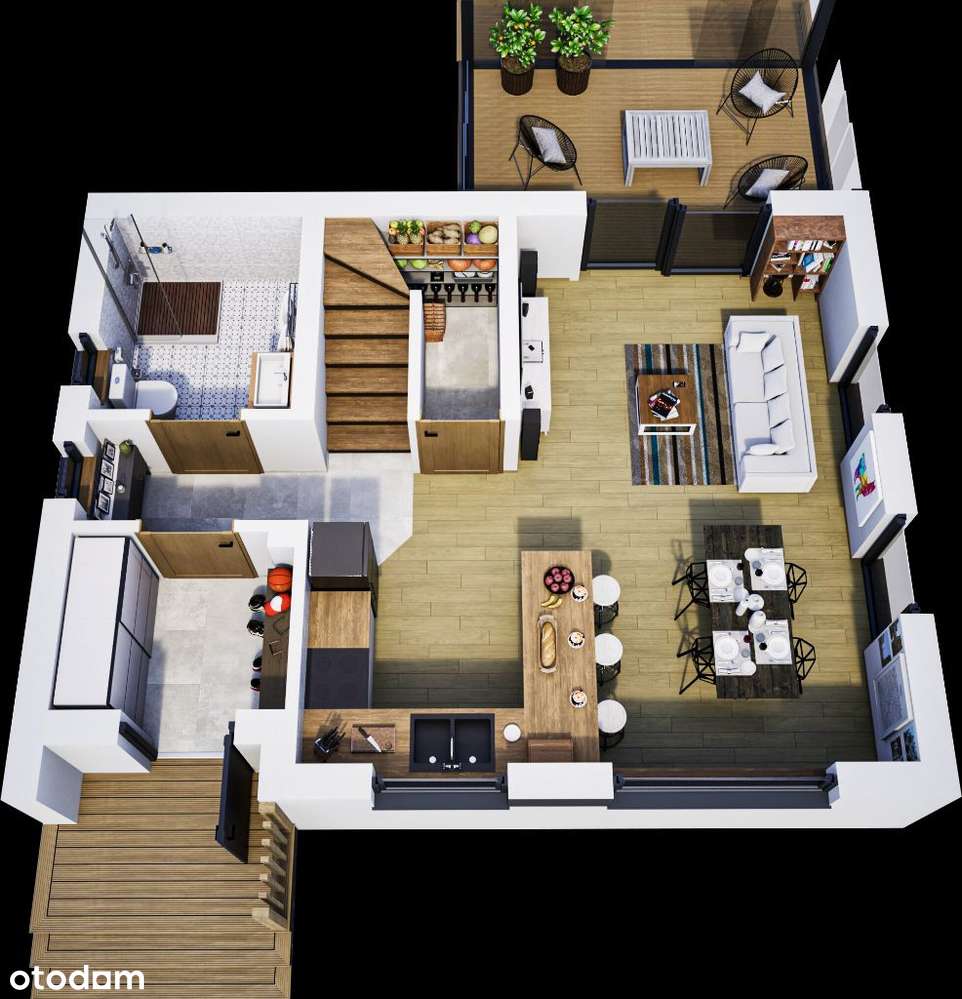 Wolnostojący dom z oranżerią - "F" - działki 7 ar - stan deweloperski-7