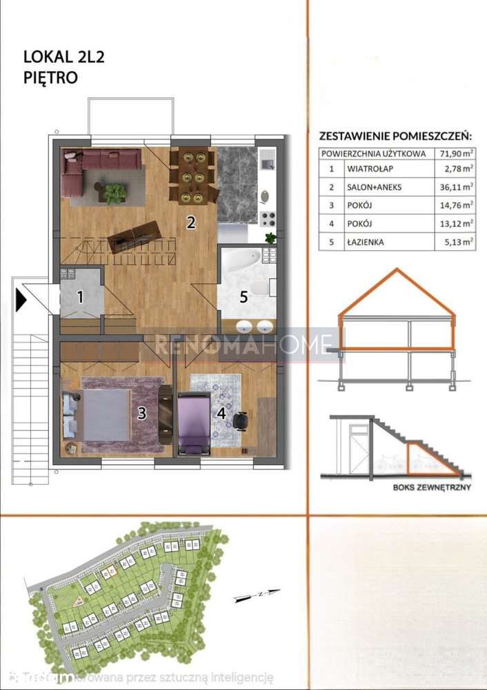 Mieszkanie z ogrodem i Antresolą -bez Pcc - Pełny obrazek: 4/15