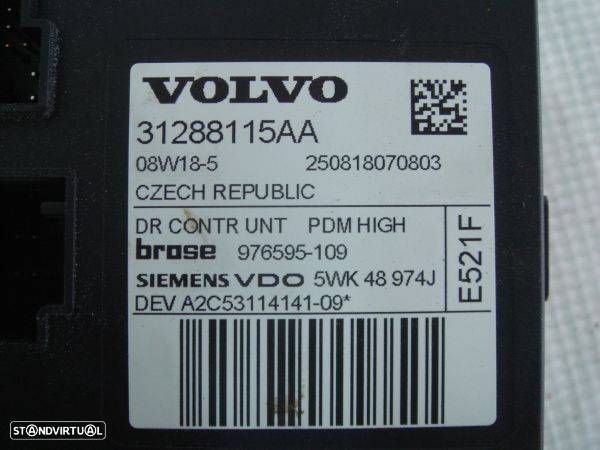 Motor De Elevador Fr Esq Volvo S40 Ii (544) - 3