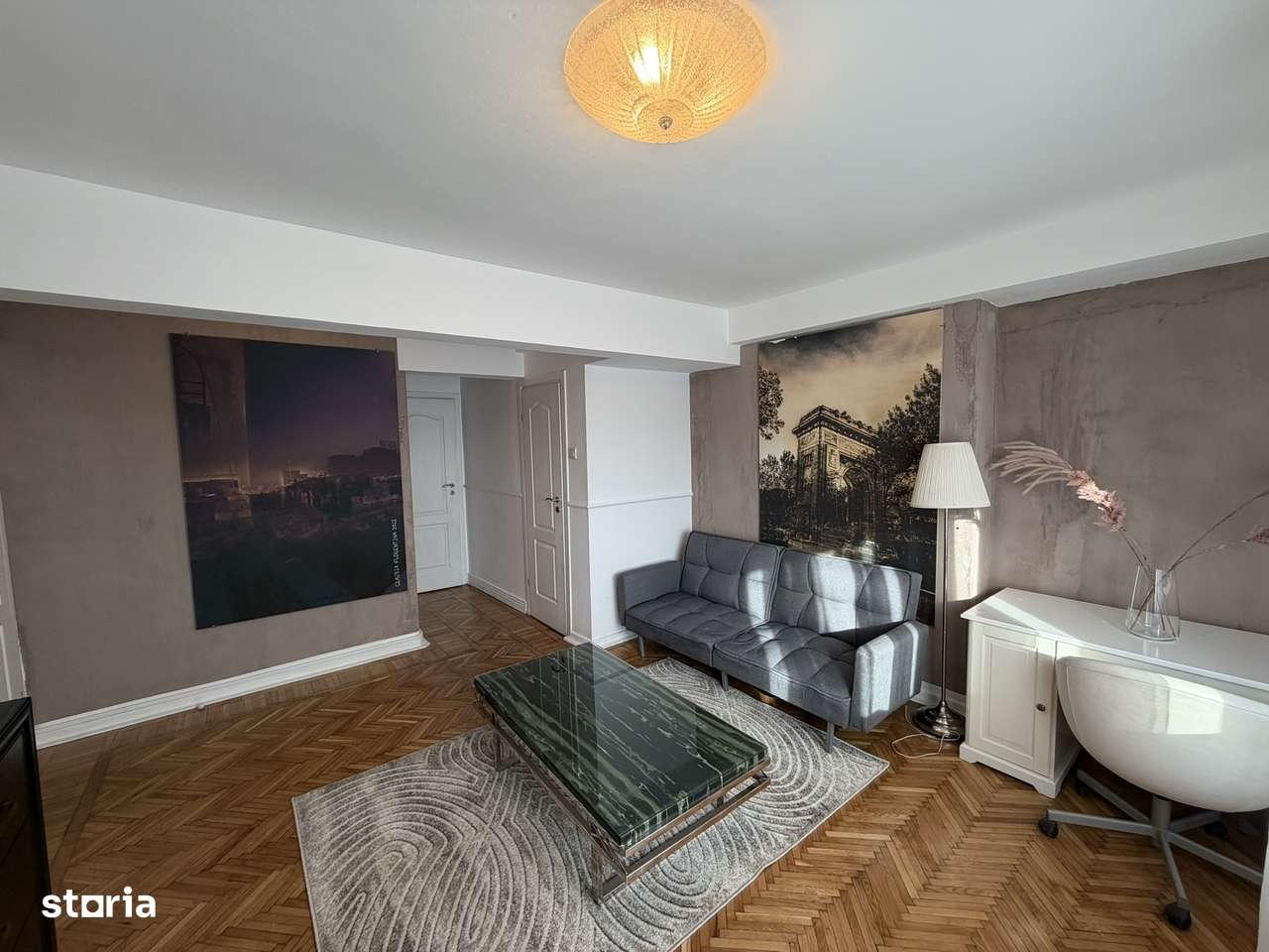 Calea Victoriei, apt 2 camere,mobilat,terasa,vedere superba,bloc solid - Imagine principală: 4/20