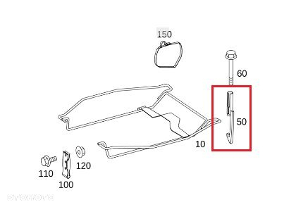 MERCEDES SPRINTER Uchwyt hak koła zapasowego ORYGINAL - 2