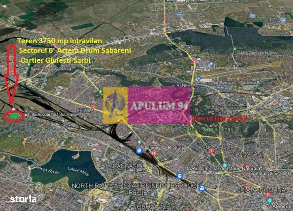Teren Sectorul 6 - Giulesti Sarbi- Artera Drumul Sabareni - Imagine principală: 4/5