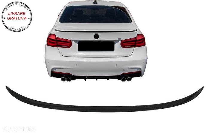 Eleron Portbagaj BMW Seria 3 F30 (2011-2014) F30 LCI (2015-2019) Negru Lucios- livrare gratuita - 21